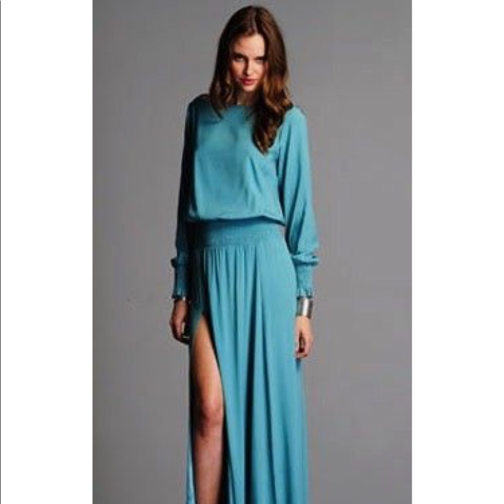 Alexis: Clemence Dusty Aqua Dress